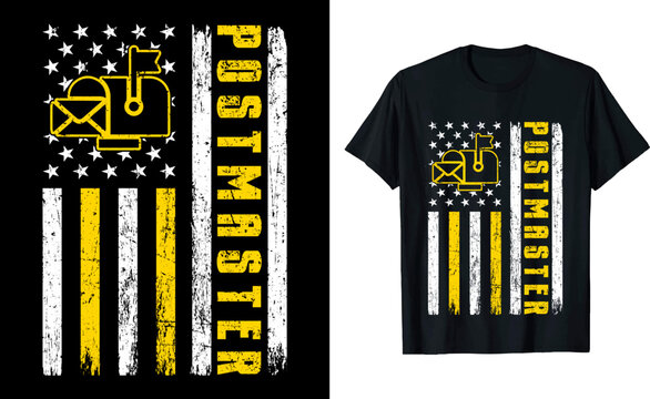 Postmaster American Flag T-shirt