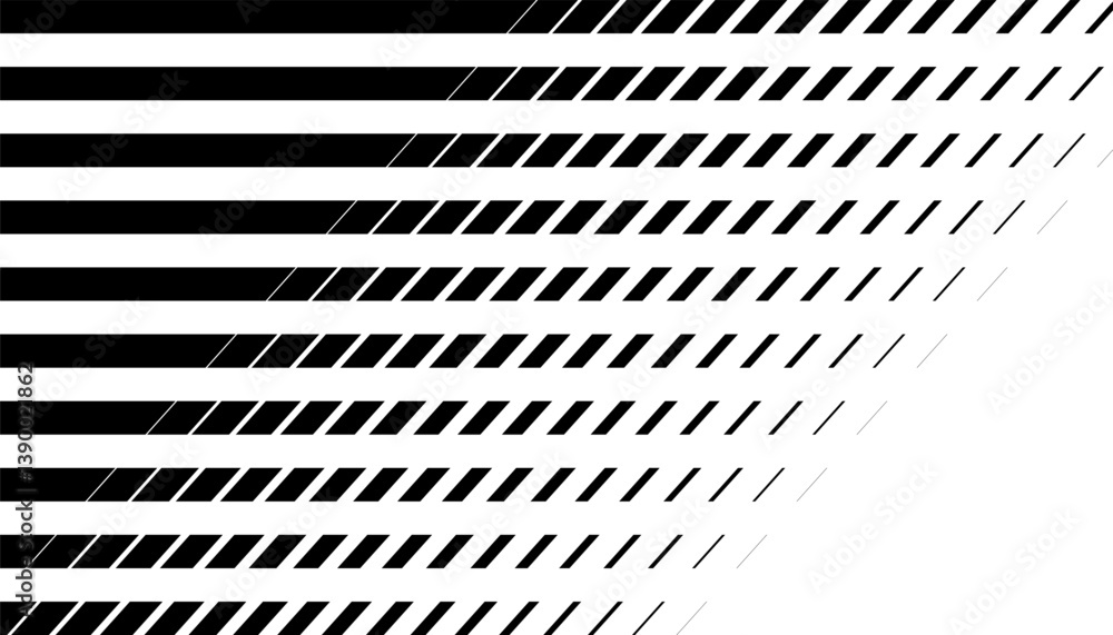 Poster black and white geometric transition pattern with lines effect. for sporty background and jersey des