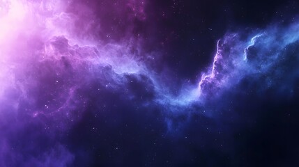 Fototapeta premium Gradient of cool indigo and soft lilac, cosmic theme, ethereal atmosphere