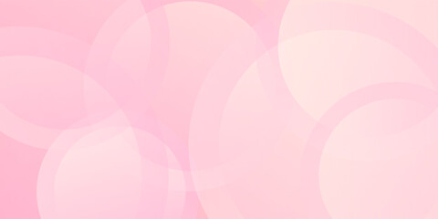 Minimalist banner background, pastel colorful, pink and yellow gradations. Circle effect style geometric, abstract background