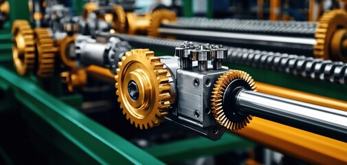 Fototapeta premium Factory Floor Instructional Guide Industrial Machinery Maintenance and Efficiency Optimization
