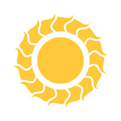 Yellow sun summer sunlight design