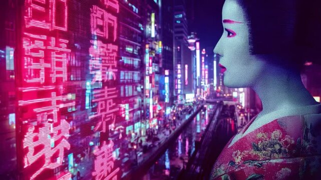 「ネオン瞳のディストピア」

電脳都市のサイバーアイ
未来を見つめる光：デジタル瞳の瞬き
サイバーグリッチ：異次元のまばたき
仮想現実に輝く無数の瞳
ネオンシティの反逆者たち
デジタルナイト：未来都市の闇
サイバーハッカー：電脳都市の抗争
ディストピアの光と影：未来の迷宮
鋼鉄の夜明け：サイバー戦士の覚醒