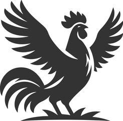 Fototapeta premium Hen silhouette vector