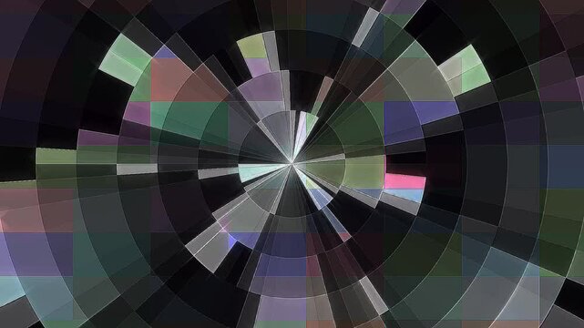 abstract lines colorful light shining round shape in center, Abstract background moving stripes and flashing with shining light