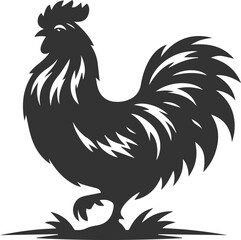 Hen silhouette vector