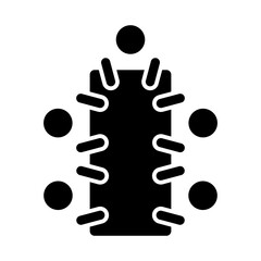 Business meeting Glyph
