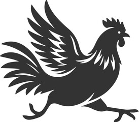 Hen silhouette vector