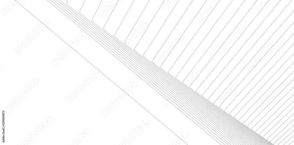 Poster minimalist abstract line art - geometric architecture and futuristic design - vector illustration