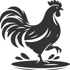 Hen silhouette vector