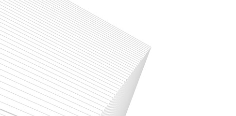 Minimalist Abstract Line Art - Geometric Architecture and Futuristic Design - Vector Illustration