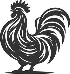 Hen silhouette vector