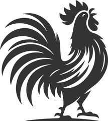 Hen silhouette vector