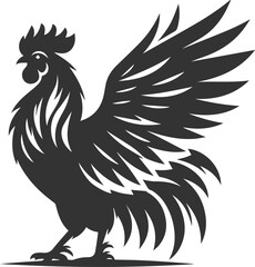 Hen silhouette vector