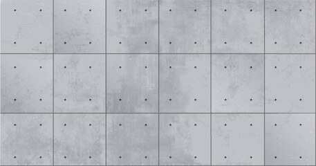 Realistic vector seamless texture of concrete wall. Desktop background screen