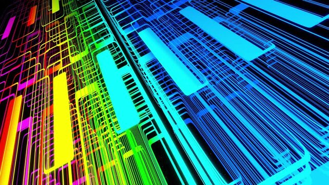 The periodic pattern of simple shapes makes this VJ loop easy to customize and adapt to your specific needs.