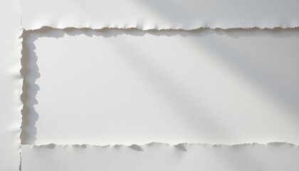 Creative design action white torn paper frame studio environment abstract content artistic viewpoint for enhanced visual impact