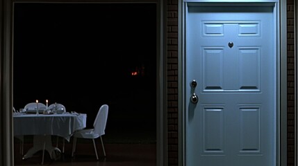 Fototapeta premium Outdoor dinner party at night