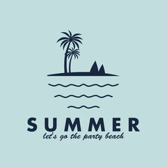 Obraz premium summer time icon vector illustration template design
