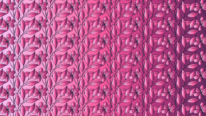 Pink Floral Pattern Background