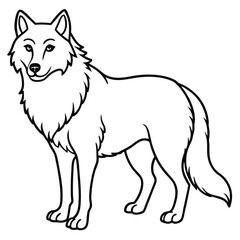 vector illustration of a dog