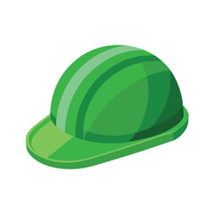 Construction helmet different color vector art illustration