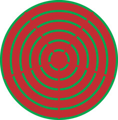 Green Color Circle deep Read eps