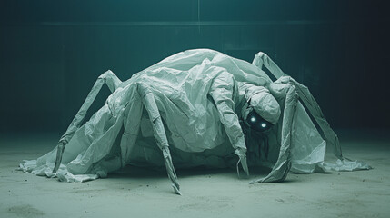 A Creepy Spider in the Dark