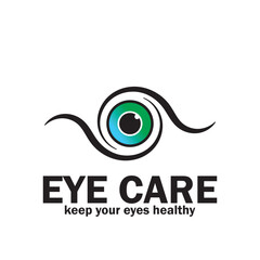 eye care icon vector illustration template design