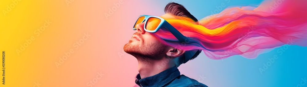 Poster cybersecurity guardian in cloud computing data protection digital art vibrant environment ai concept
