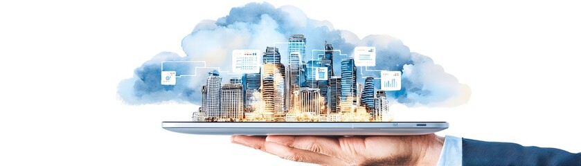 Cybersecurity insights protecting data in cloud computing environments digital landscape ethereal ai protection concept