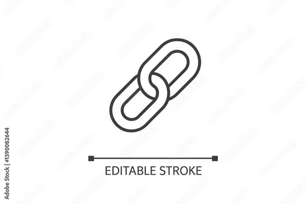 Fototapete Link connection icon representing unity and communication in design for digital interfaces and applications