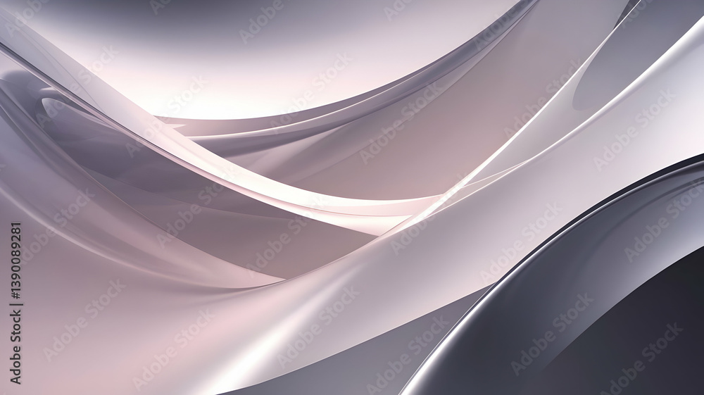 Poster abstract blue wave vector design with smooth lines and futuristic motion texture