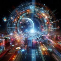 Fototapeta premium Advancing AI and IoT Integration: Revolutionizing Smart Technologies for Future Innovation 