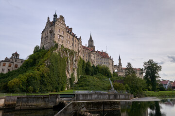 Obraz premium Sigmaringen, Germany - located in the Black Forest, very close to the source of the river Danube, Sigmaringen is famous for its Medieval fortress