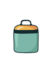  isolated lunch box in vector