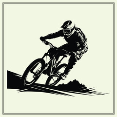 Downhill Silhouette, Cycling