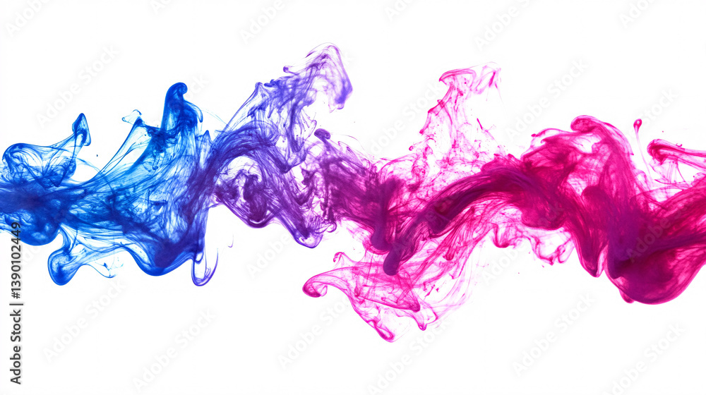 Poster dynamic indigo and magenta light trails creating a stunning visual effect