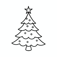 Fototapeta premium christmas tree vector