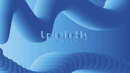 Abstract Blue Sky Background