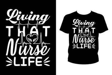 Living that nurse life - Art files for Cricut and Silhouette. You can edit them with Adobe Illustrator.