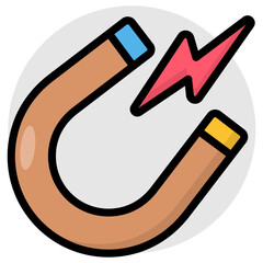 Unique design icon of magnet