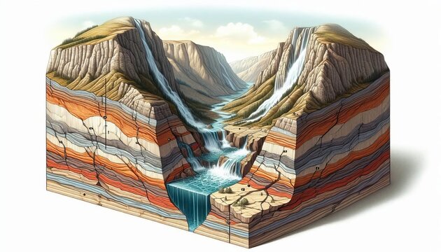 Thrust Faults &ndash; Rock layers pushed over one another by compres