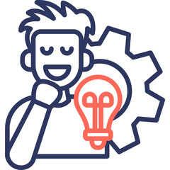 Interpersonal Skills line color icon