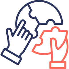 Obraz premium Problem Solving line color icon