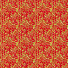 Antique shingle seemless repeat pattern wallpaper