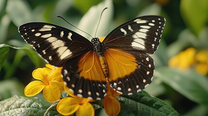Fototapeta premium Butterfly on a flower (1)