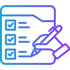 Prioritize line gradient icon