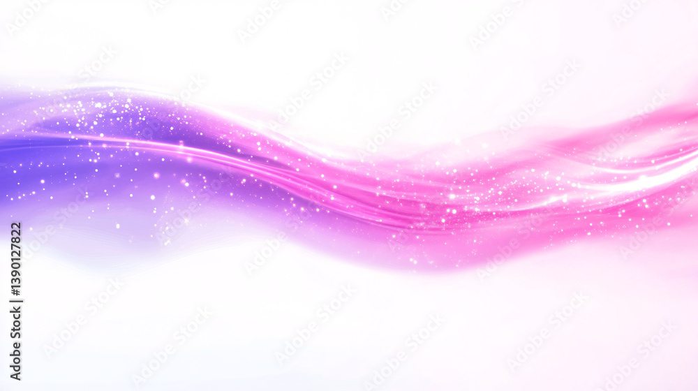 Poster soft pink and ultraviolet light trails creating a dynamic effect