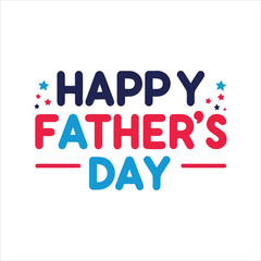 Happy Father’s Day Text Art – Modern Calligraphy Vector Design